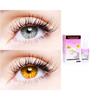 2 Pair Monthly Colored Contact Lenses Zero Power With 30 ml Solution (Grey-Honey) view 1