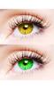 2 Pair Monthly Colored Contact Lenses Zero Power With 1 Lens Travel Kit (Hazel-Green) view 1