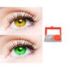 2 Pair Monthly Colored Contact Lenses Zero Power With 1 Lens Travel Kit (Hazel-Green) view 2