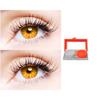 2 Pair Monthly Colored Contact Lenses Zero Power With 1 Lens Travel Kit (Honey-Honey) view 1