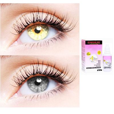 2 Pair Monthly Colored Contact Lenses Zero Power With 30 ml Solution (Gold-Grey)
