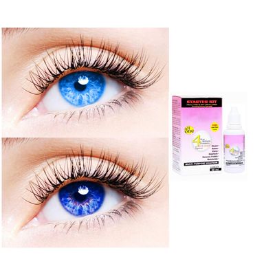 2 Pair Monthly Colored Contact Lenses Zero Power With 30 ml Solution (Light Blue-Blue)