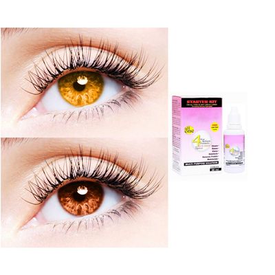 2 Pair Monthly Colored Contact Lenses Zero Power With 30 ml Solution (Honey-Brown)