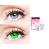 2 Pair Monthly Colored Contact Lenses Zero Power With 30 ml Solution (Grey-Green) view 1