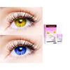 2 Pair Monthly Colored Contact Lenses Zero Power With 30 ml Solution (Hazel-Blue) view 1