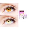 2 Pair Monthly Colored Contact Lenses Zero Power With 30 ml Solution (Honey-Gold) view 1