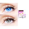 2 Pair Monthly Colored Contact Lenses Zero Power With 30 ml Solution (Light Blue-Grey) view 1