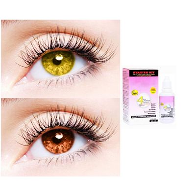 2 Pair Monthly Colored Contact Lenses Zero Power With 30 ml Solution (Hazel-Brown)