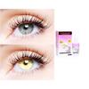 2 Pair Monthly Colored Contact Lenses Zero Power With 30 ml Solution (Grey-Gold) view 1