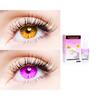 2 Pair Monthly Colored Contact Lenses Zero Power With 30 ml Solution (Honey-Violet) view 1