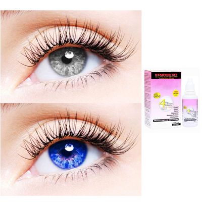 2 Pair Monthly Colored Contact Lenses Zero Power With 30 ml Solution (Grey-Blue)