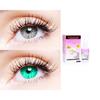 2 Pair Monthly Colored Contact Lenses Zero Power With 30 ml Solution (Grey-Sea Blue) view 1