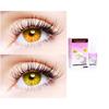2 Pair Monthly Colored Contact Lenses Zero Power With 30 ml Solution (Honey-Hazel) view 1