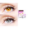 2 Pair Monthly Colored Contact Lenses Zero Power With 30 ml Solution (Honey-Grey) view 1