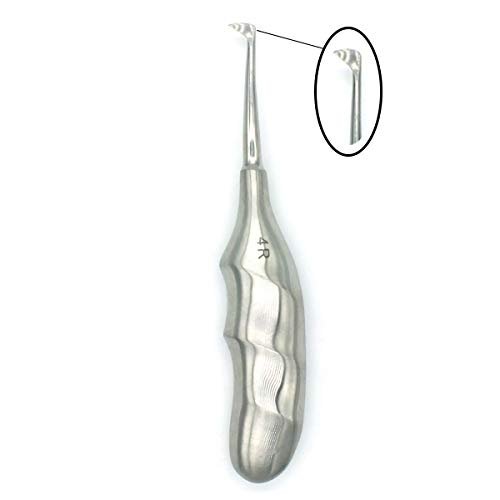 ADDLER DENTAL SELDIN 4R RIGHT ELEVATOR ANATOMIC EASY FINGER GRIP, HANDLE. LIFE TIME ANTI RUSTING WARRANTY.