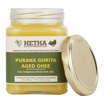Hetha Purana Ghrita Aged A2 cultured bilona Ghee from Badri Cows only - 250ml