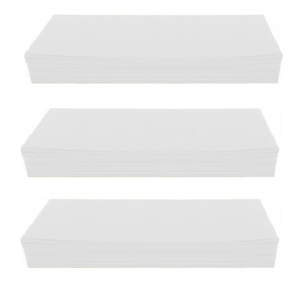 ayushicreationa Women Non-woven Waxing strips For Hair Removal are plain without wax on it, use your own wax- 140 Pieces (White)