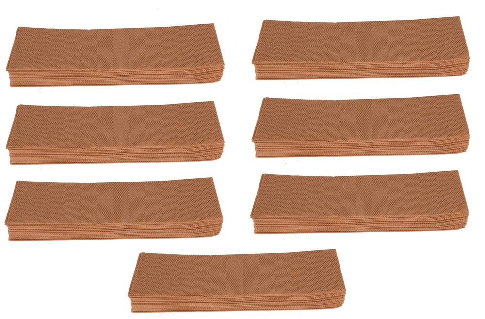ayushicreationa Waxing strips For Hair Removal are plain without wax on it, use your own wax- 280 Pieces (Beige)