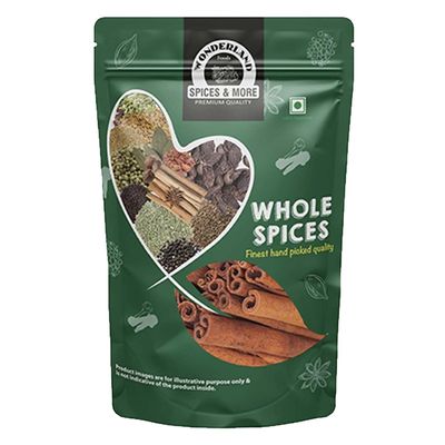 Wonderland Foods 250g Cinnamon, Dalchini Sticks (Whole Spices) Pouch