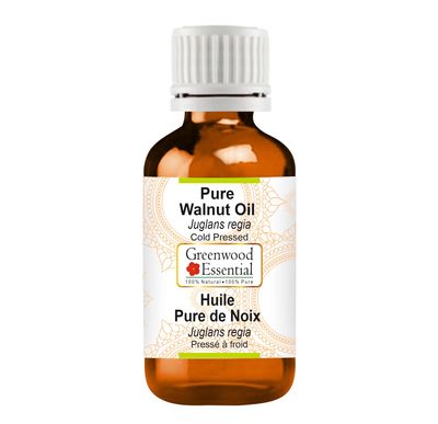 Greenwood Essential Pure Walnut Oil (Juglans regia) | Cold Pressed | Natural | Undiluted | For Diluting Essential Oils | For Skin & Massage | Men & Women | 15ml
