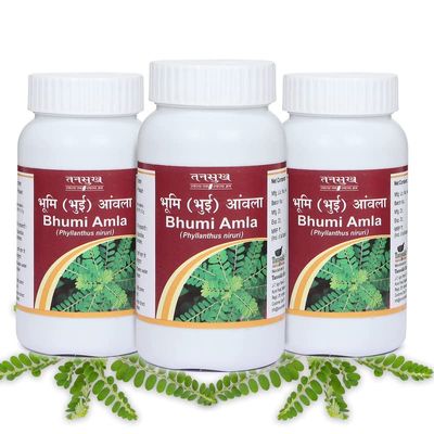 Tansukh Bhumi Amla Powder - Pack of 3 (100g Each) Bhumyamalaki Keelanelli Phyllanthus Niruri Churna | Supports Liver Functioning And Digestive Strength | Enriched With Essential Nutrients