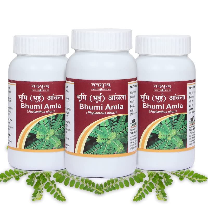 Tansukh Bhumi Amla Powder - Pack of 3 (100g Each) Bhumyamalaki Keelanelli Phyllanthus Niruri Churna | Supports Liver Functioning And Digestive Strength | Enriched With Essential Nutrients