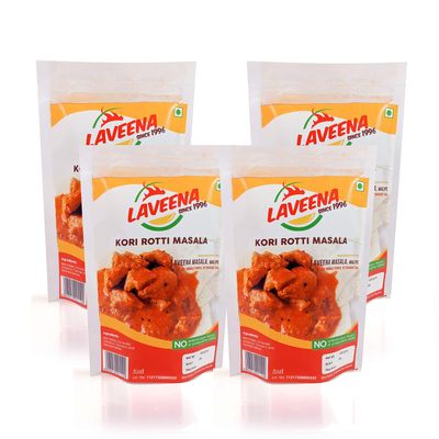 Laveena Masala Kori Rotti Masala pack of 4 (100gms each)