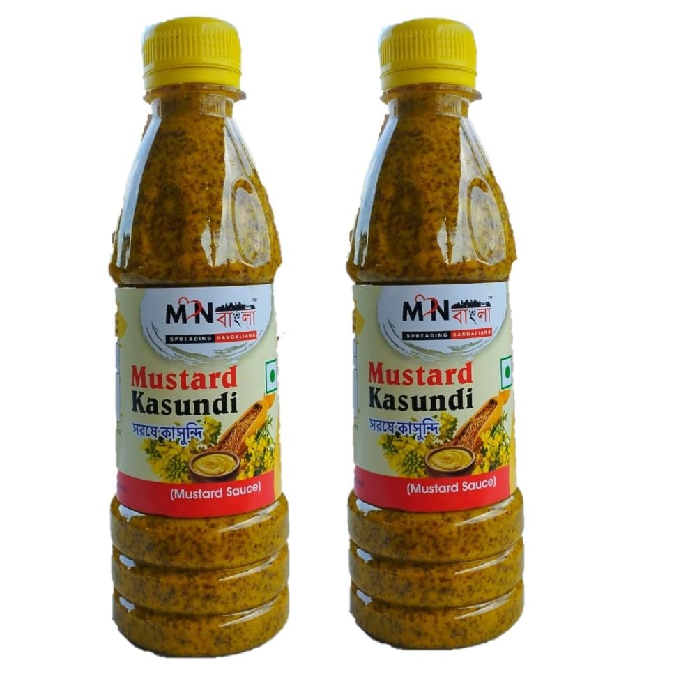 Visit MonBangla Store Monbangla Original Bengali Kasundi (Mustard Sauce) - (300 Gmsx2)