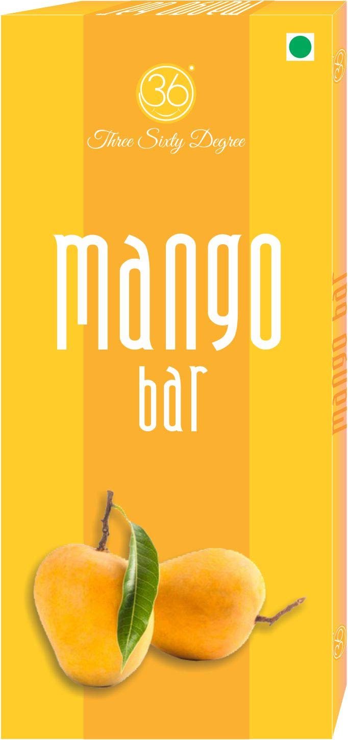 360 Three Sixty Degree Mango Fruit Bar (Pack of 5)