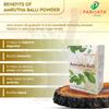Parijata Herbs Giloy/Guduchi/Amrutha Balli/Gulvel Stem Powder - 100gm | No Added Preservative | Immunity Booster Tinospora Cordifolia Ayurvedic Powder for Managing Diabetes, Jaundice, Kidney Stones, Infections view 2