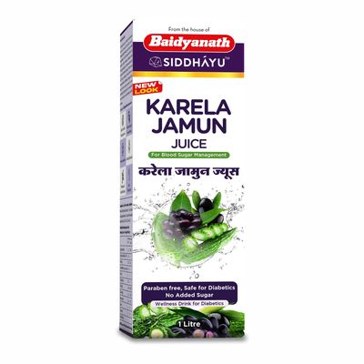 Baidyanath Asli Ayurved Karela Jamun Juice Paraben Free With No Added Sugar, 1 Liter