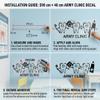 ARWY Dental Wall Sticker for Clinic 90x40 cm Healthy Teeth Dentist Wall Decor, Waterproof Self Adhesive Dental Care Vinyl Mural for Clinic, Bathroom & Dentist Office Decoration view 4