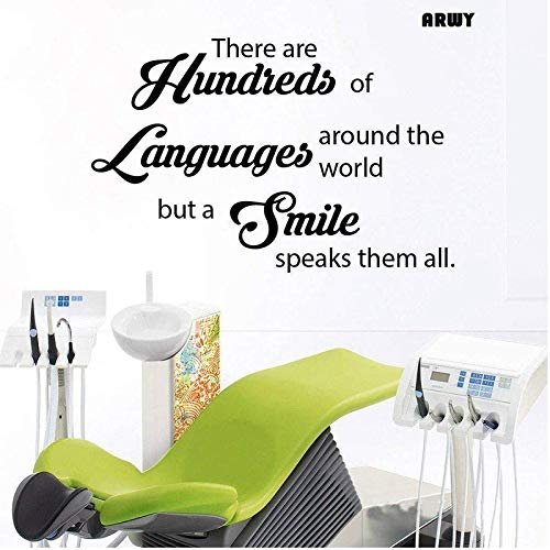 ARWY Dental Wall Sticker for Clinic | Dentist Smile Quote Vinyl Wall Decal | Dental Clinic Wall Decor Sticker for Hospital, Dental Office, Waiting Room | Self Adhesive Wall Art (Standard Size)