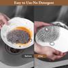 Amagabeli 7x7 316 Stainless Steel Cast Iron Cleaner Chainmail Scrubber for Cast Iron Pan Skillet Cleaner for Dishes Glass Pre-Seasoned Cast Iron Pot Seasoning Protection Cookware Accessories view 3
