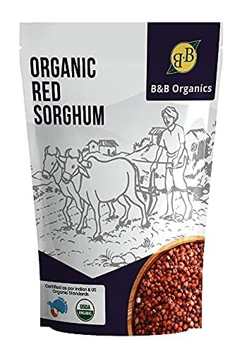 B&B Organics Red Sorghum (500g)/ Sivappu Cholam/Traditional Millet/Sirudhanyam