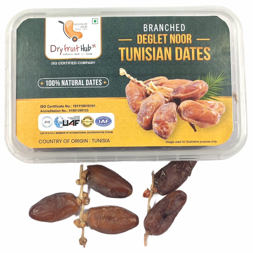 Dry Fruit Hub Tunisian Dates Khajoor/Khajur 400Gms, Tunisia Dates Khejur, Deglet Noor Branched Dates, Dates Dry Fruits, fresh