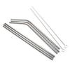 Evaluemart Stainless Steel Straws for Drinking with Brushes (3 Bent + 3 Straight + 2 Brushes) view 2