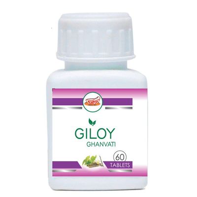 Gangaram Mohanlal Giloy Ghan Vati Guduchi 60 Tablets Pack Immune Booster