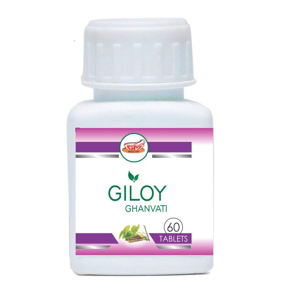 Gangaram Mohanlal Giloy Ghan Vati Guduchi 60 Tablets Pack Immune Booster