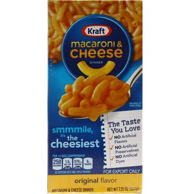 Kraft The Cheesiest Macaroni and Cheese - Original Flavor, 206g