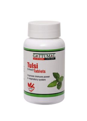 GATTUMAL TULSI Extract Tablets 500mg - Immunity Booster -100 tabs each (Pack of 3)
