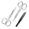 Facial Hair Small Grooming Scissors for Women Men, Curved and Rounded Nose Hair, Mustache, Beard, Eyelashes, Ear Hair Trimming Scissors Eyebrow Trimmer, Stainless Steel Little Scissors for Safety Use view 1