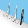Facial Hair Small Grooming Scissors for Women Men, Curved and Rounded Nose Hair, Mustache, Beard, Eyelashes, Ear Hair Trimming Scissors Eyebrow Trimmer, Stainless Steel Little Scissors for Safety Use view 2
