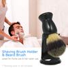 Shaving Tools for Men's Wet Shaving Brush Holder Stand & Hair Beard Brush view 2