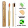 8Pcs Bamboo Toothbrush, BPA-Free Soft Toothbrushes, Natural Eco-Friendly Biodegradable Best Travel Wood Toothbrush Set, For Sensitive Gums view 3