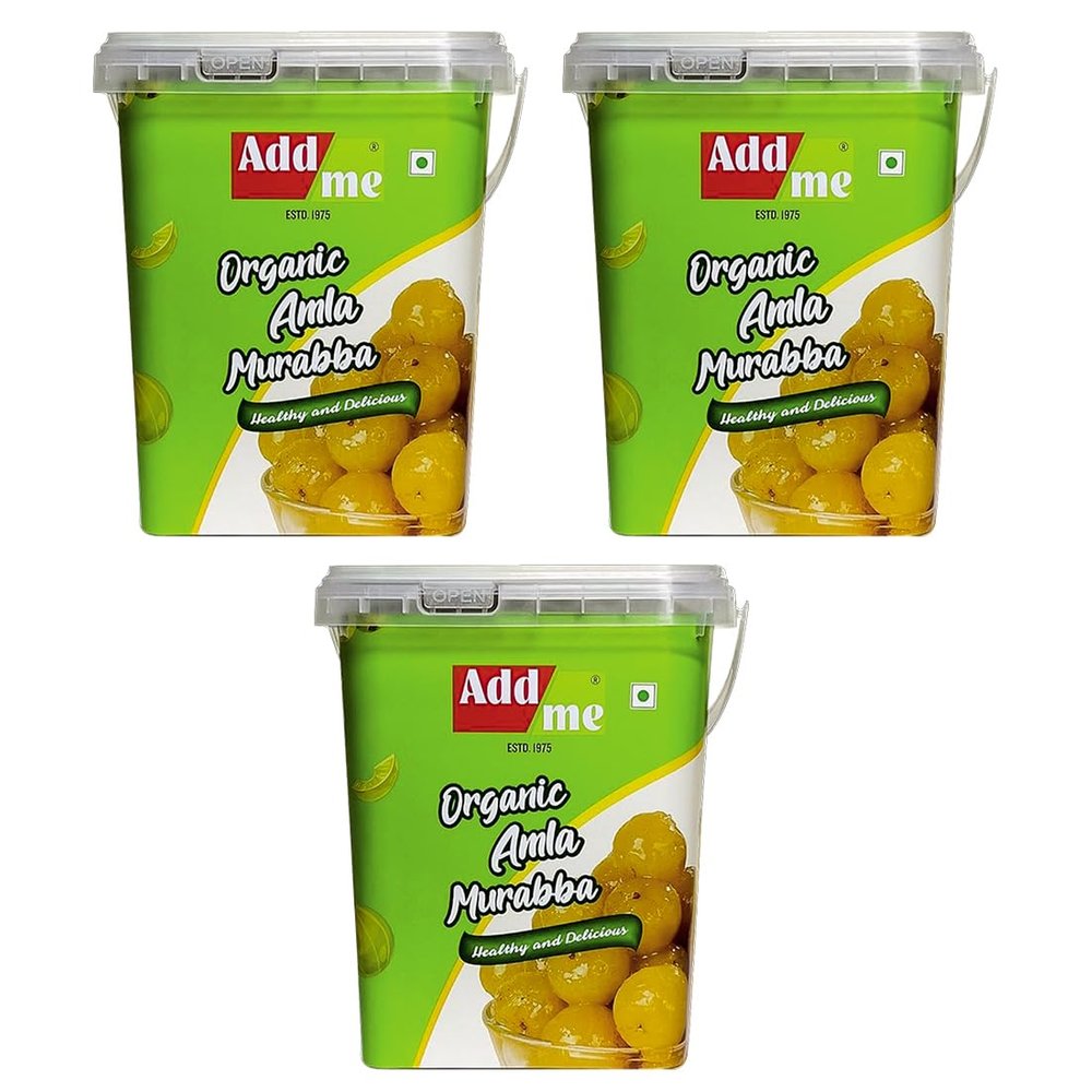 Add me Dry Amla Murabba 3 X 1Kg Fine Quality, Without Syrup Bucket Pack Immunity boosters (1 Kg X 3)