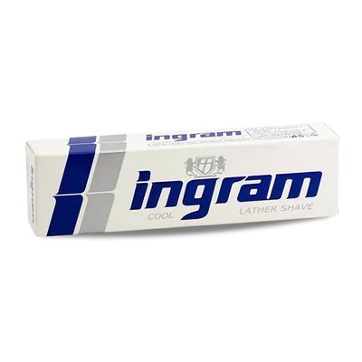 Lather Shave Cool Ingram Shaving Cream Tube 60g, Glycerin, Coconut Oil Made In Egypte (2 Pack = 8.47 oz / 120 gm)