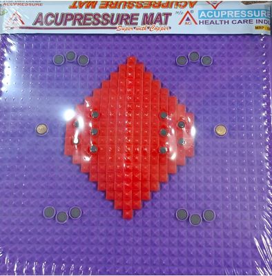 ACI Acupressure India ACi Acupressure Mat Reflexology Magnetic Pyramidal Therapy Energy for Pain Relief