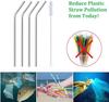 AGP Stainless Steel Straws for Drinking Straws for kids Bottle Glass Reusable Ultra Long 4 + 1 Cleaning Brush view 3