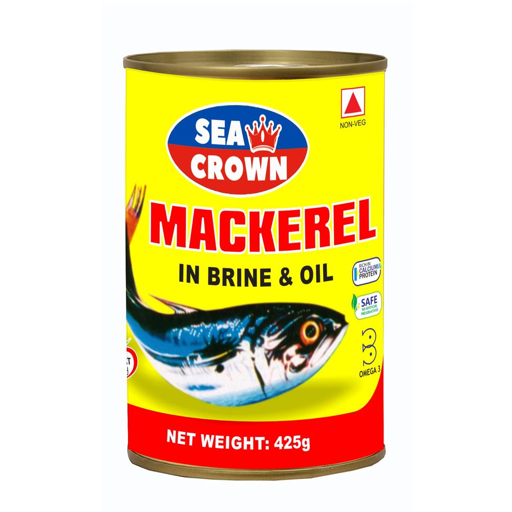 Sea Crown - Mackerel in Brine, 400g (Pack of 12)